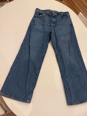 Old Navy Light Blue Sky-Hi Wide Leg Jeans